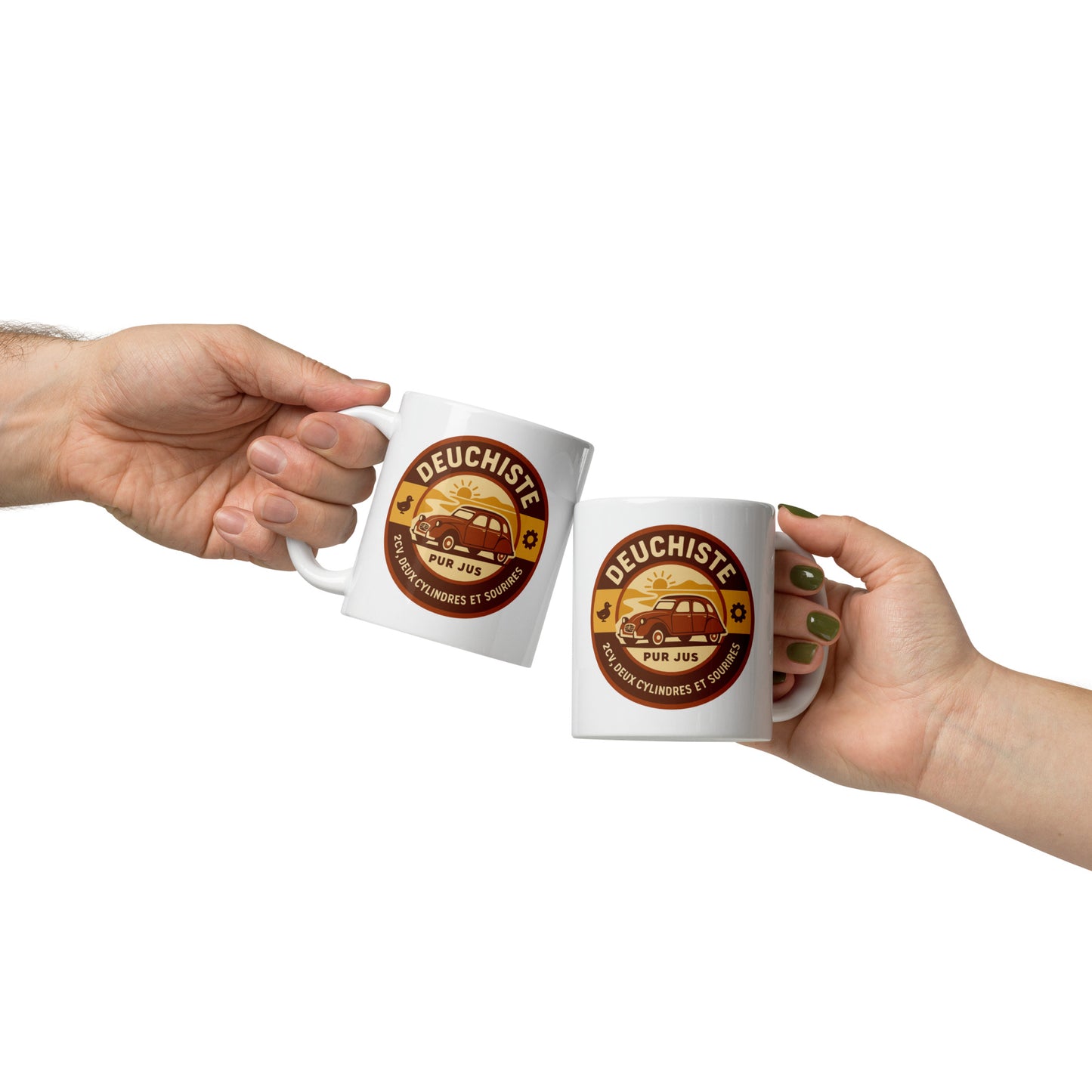 Mug “Deuchiste Pur Jus” – Two cylinders in your coffee