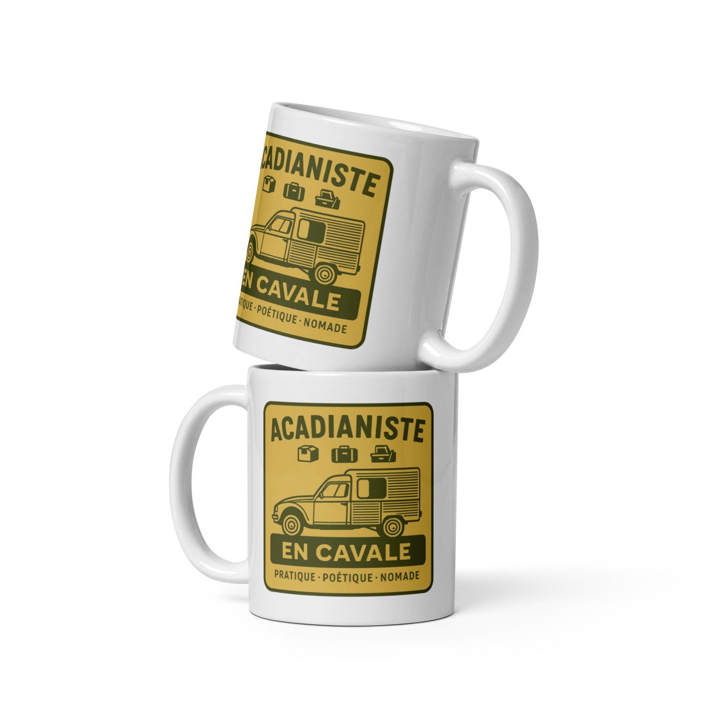 Mug “Acadianiste en Cavale” – Freedom, coffee break and an Acadiane