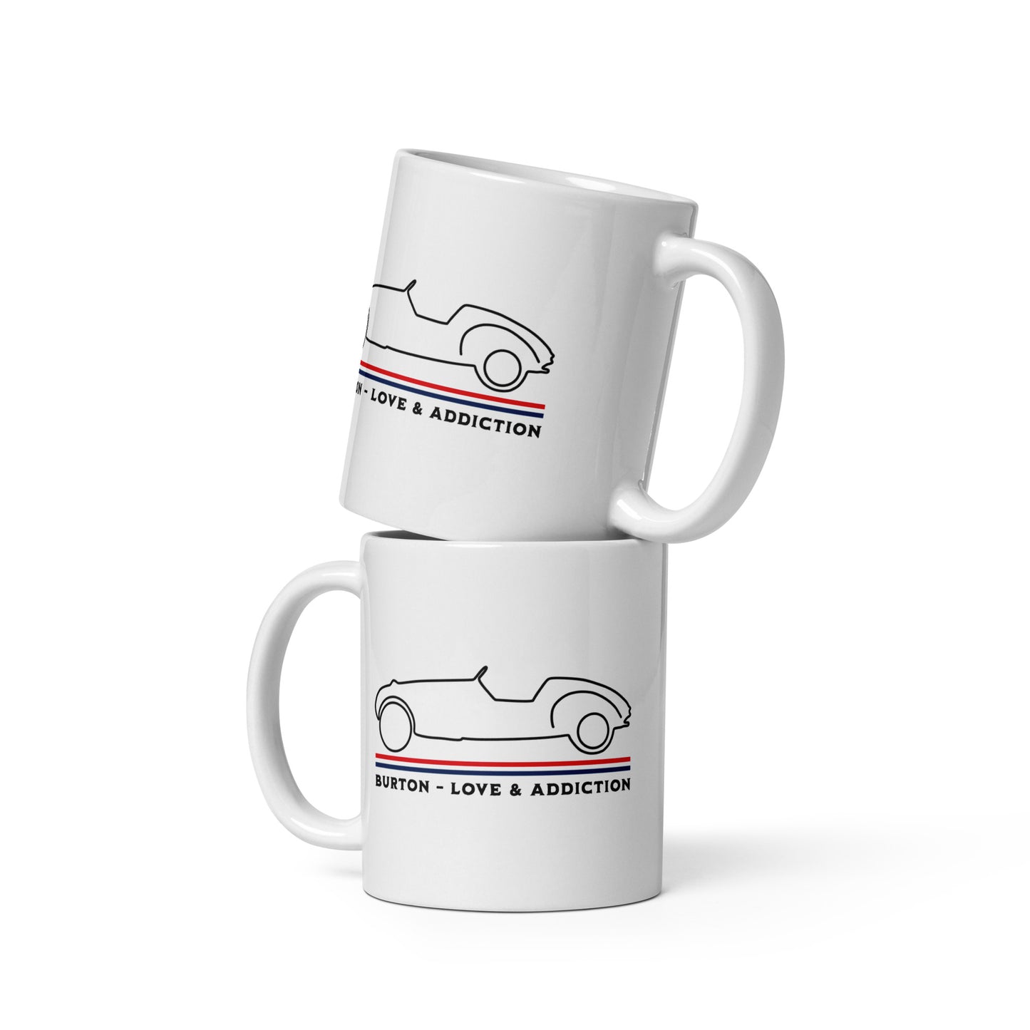 Mug "Burton – Love & Addiction" | Style, character and coffee enjoyment in one