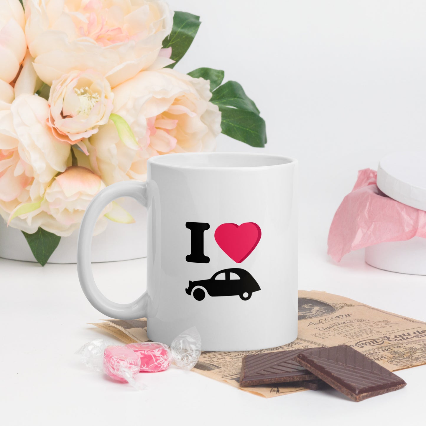 I love Citroën 2cv - Dolly en France3 mug - 300 ml