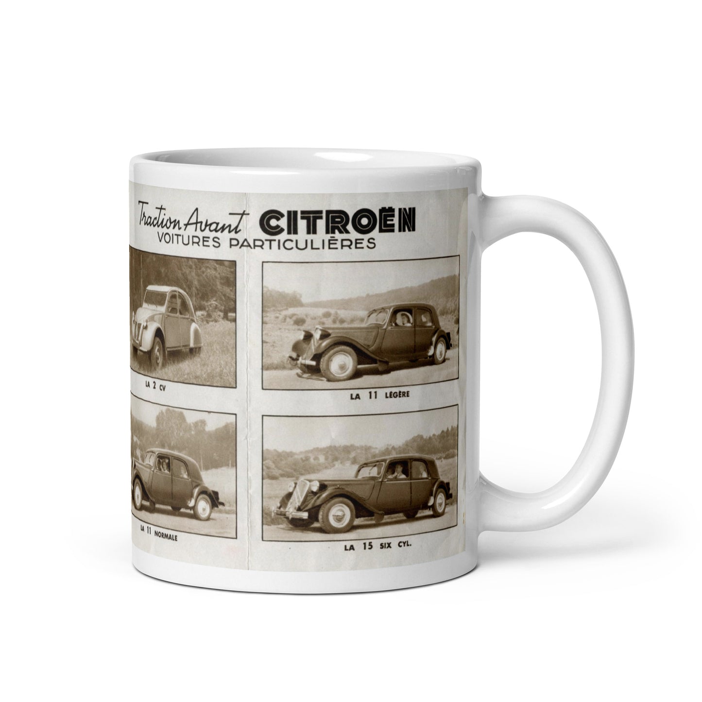 Vintage publi Traction Avant Citroën Voitures Particulières mok - 300 ml