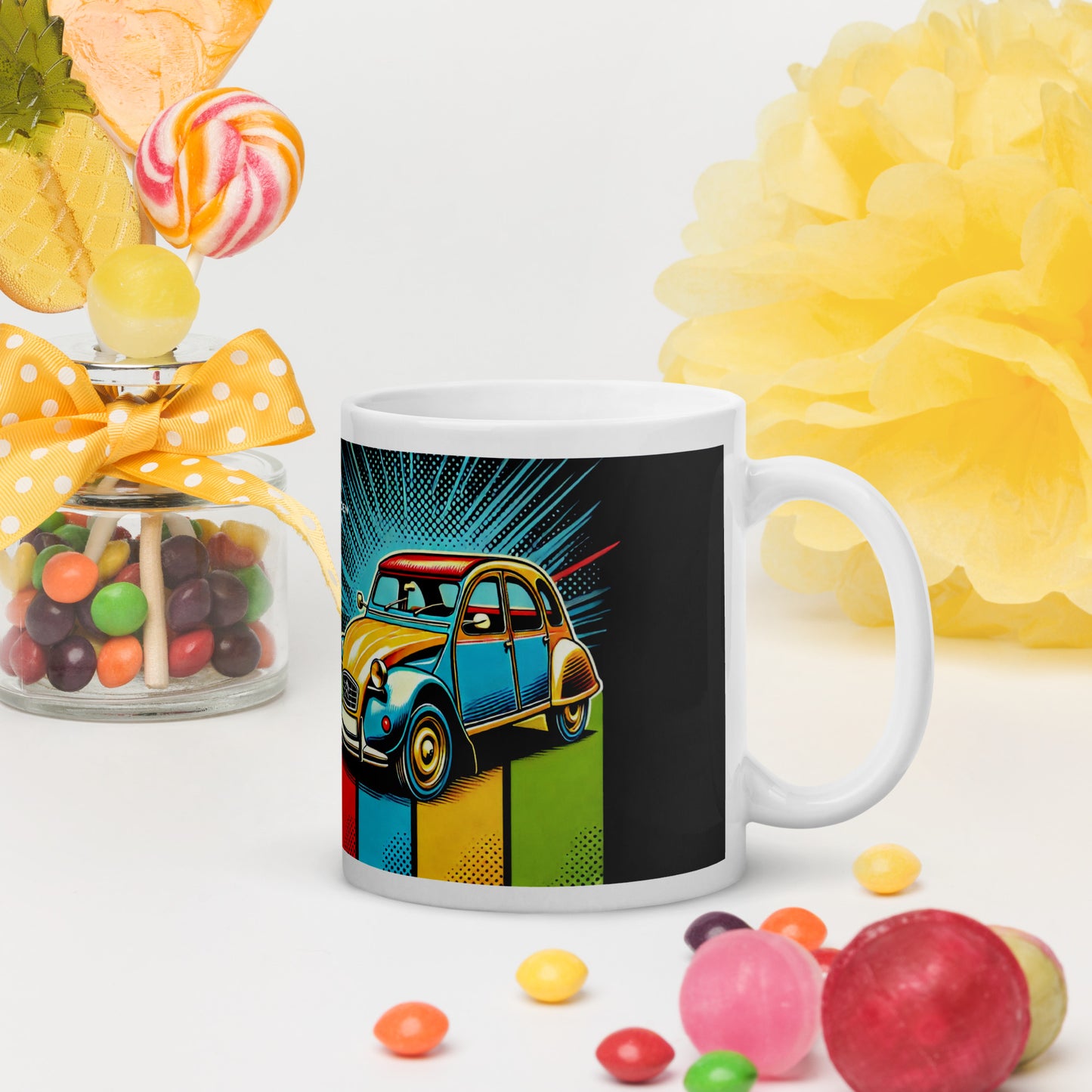 Pop-Art Citroën 2cv mug - 300ml