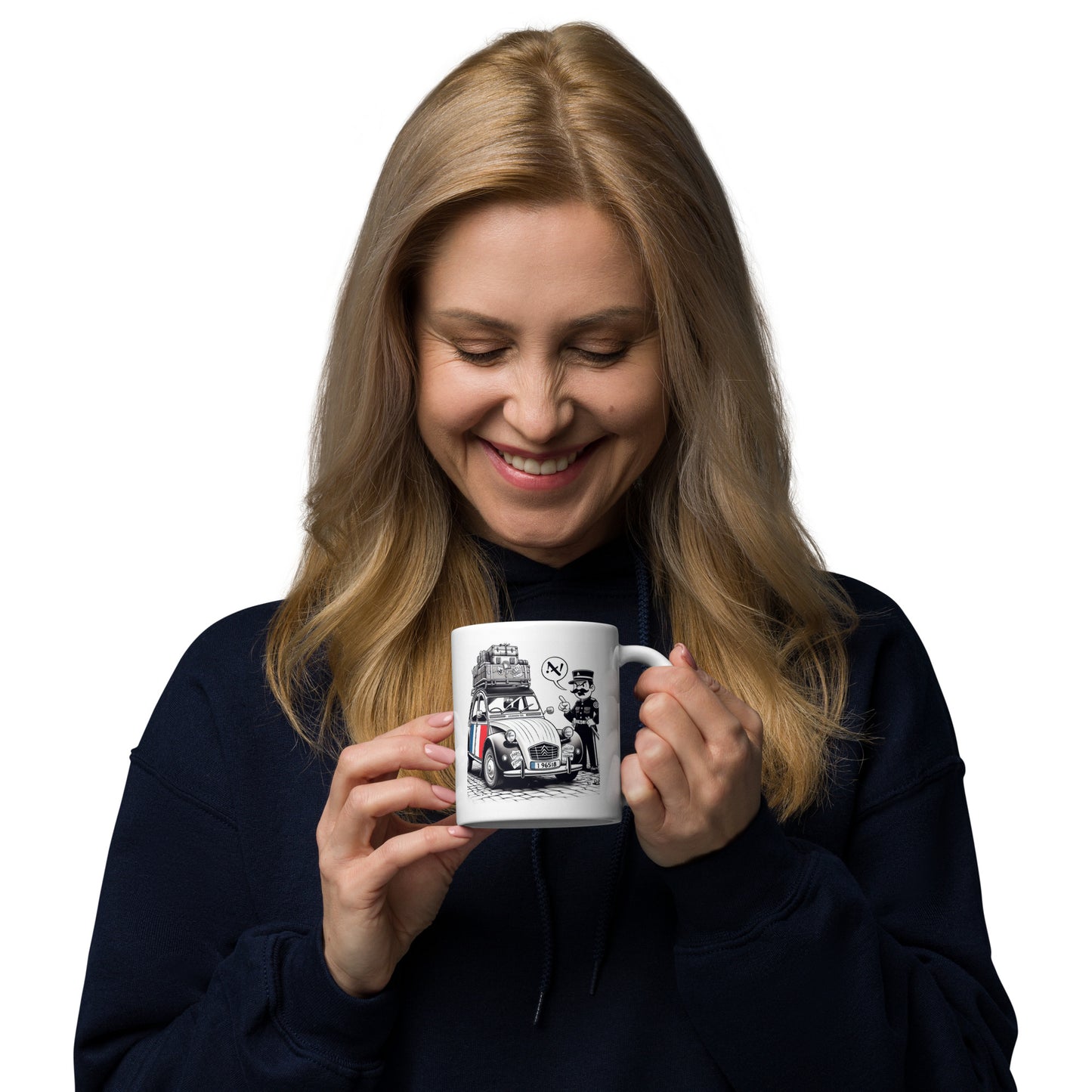 Mug Dessin Animé "Jeandarm et Vadrouille" et Texte Amusant - 300 ml
