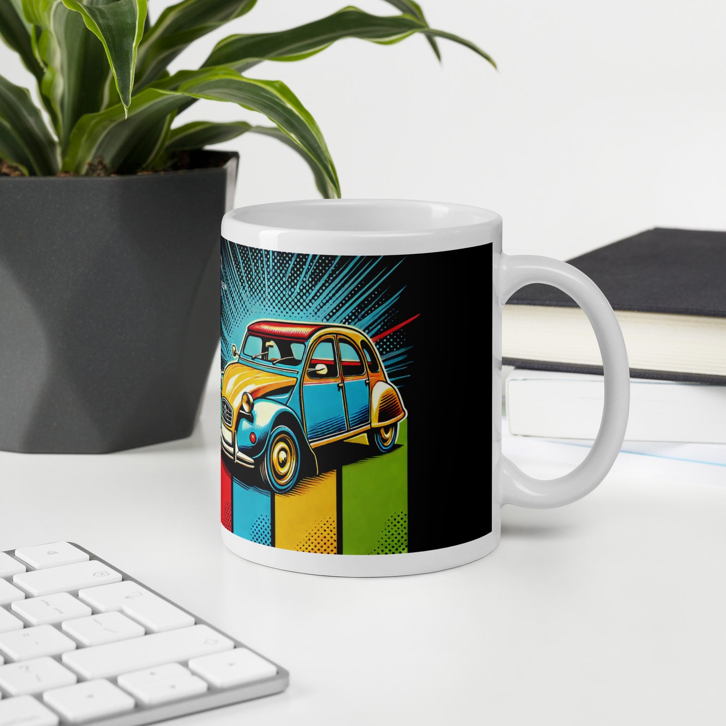 Pop-Art Citroën 2cv mug - 300ml