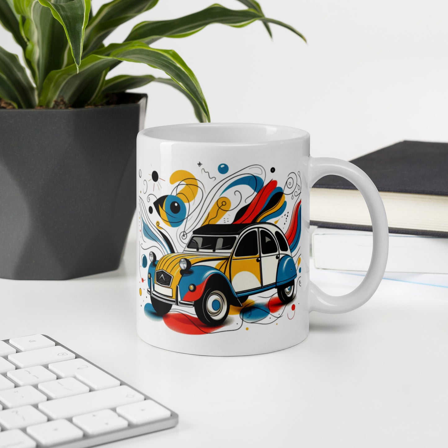 Citroën 2CV x Joan Miró Mug – Creative, Unique & Dishwasher Safe