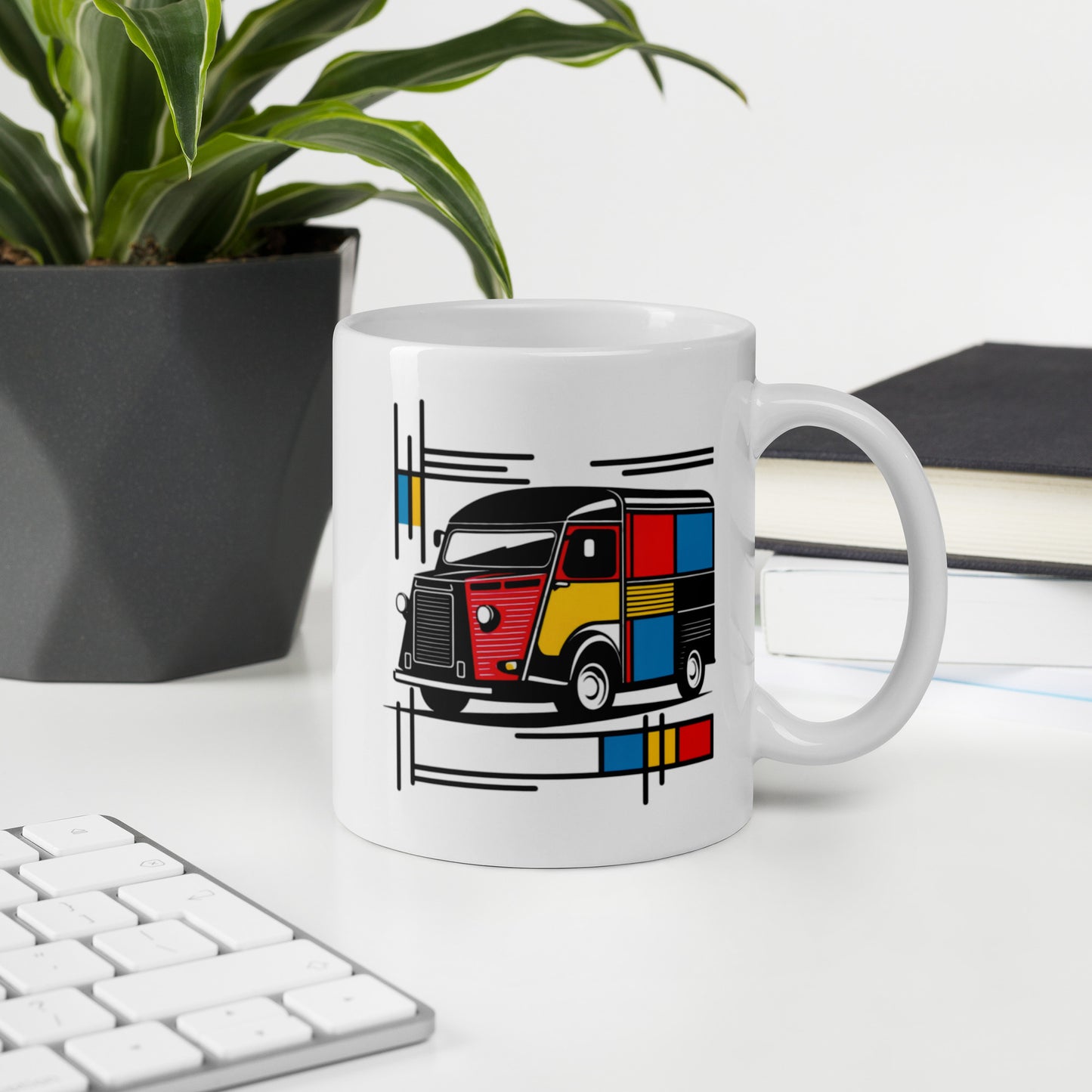 Citroën HY Mondriaan Mug – Artistic, colorful and delightfully quirky