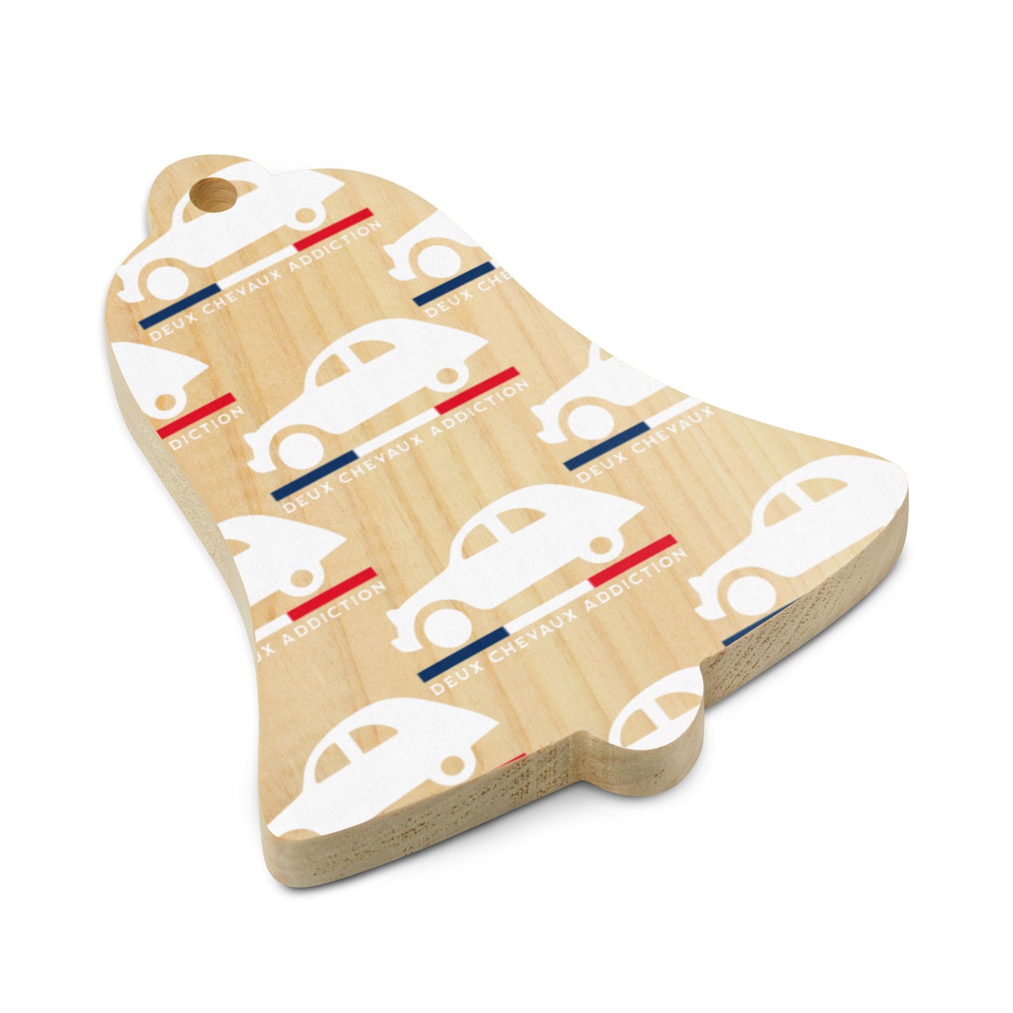🎄 Wooden Christmas ornament "Deux Chevaux Addiction" | Citroën 2CV