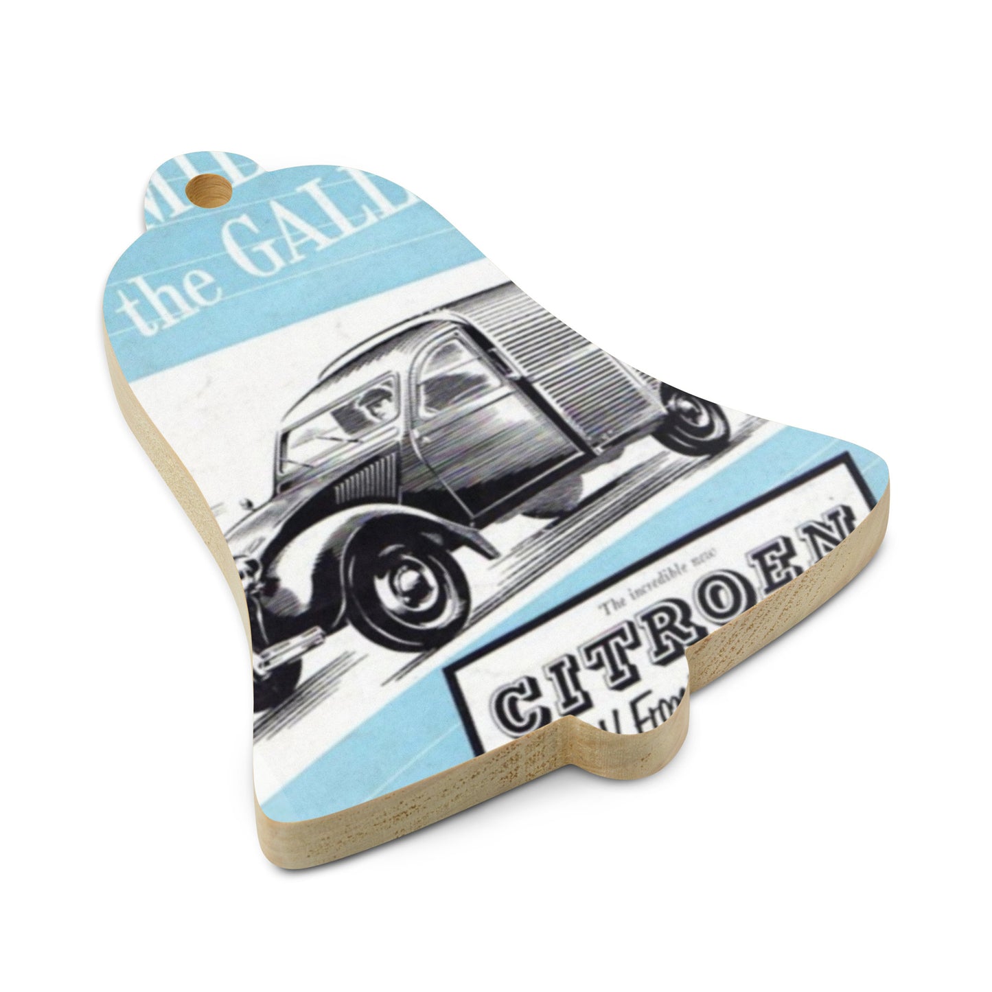 Wooden Ornament – Citroën 2CV Fourgonnette Retro Design