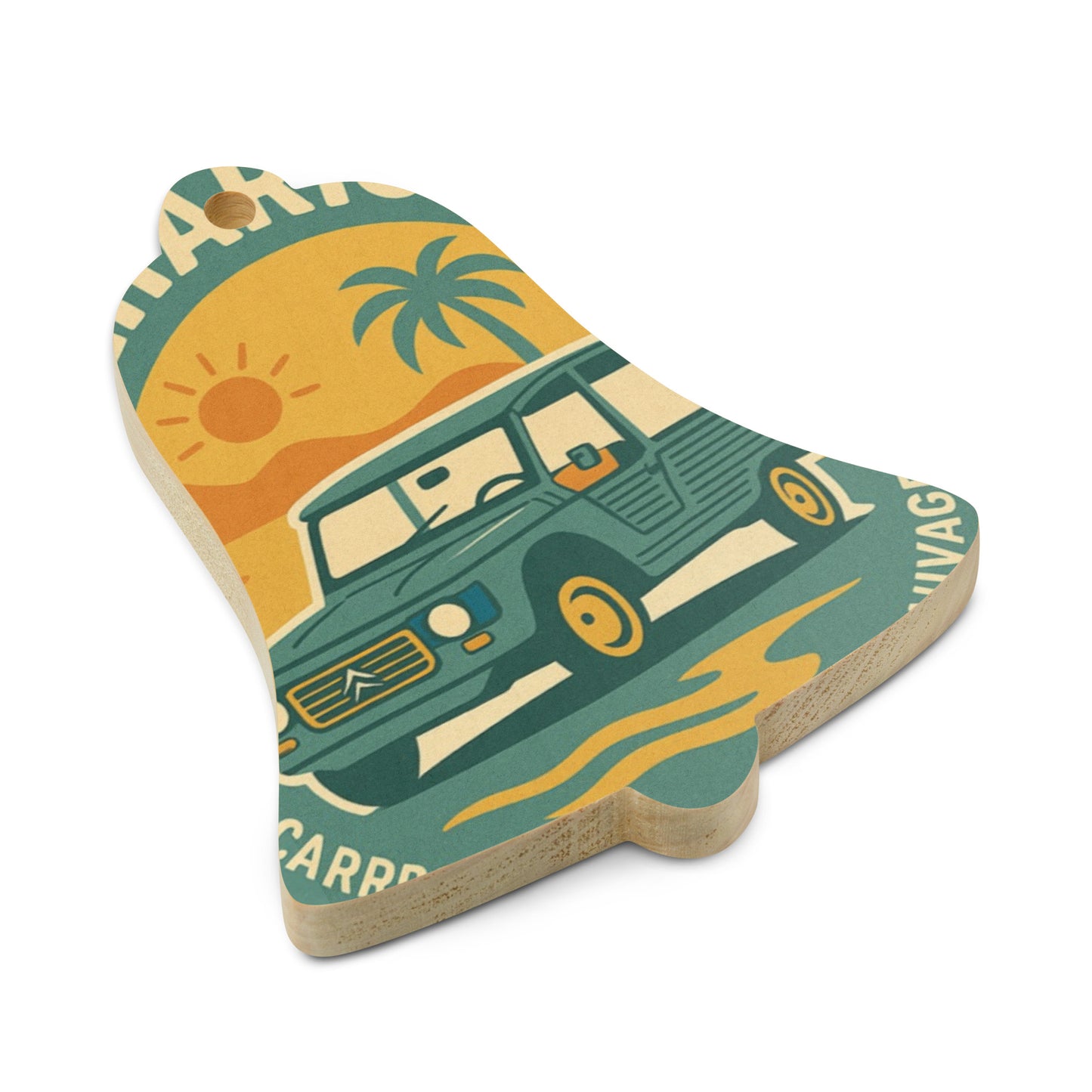 Wooden Ornament "Méhariste – Citroën Méhari"