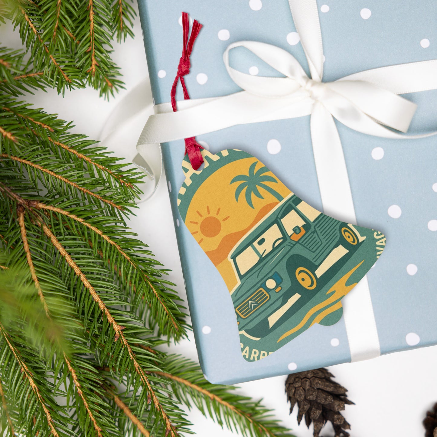 Wooden Ornament "Méhariste – Citroën Méhari"