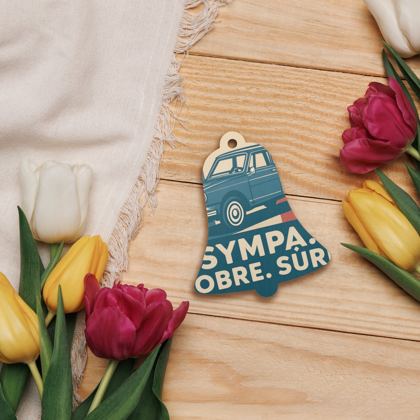 Wooden Ornament "Sympa – Citroën Ami 8"