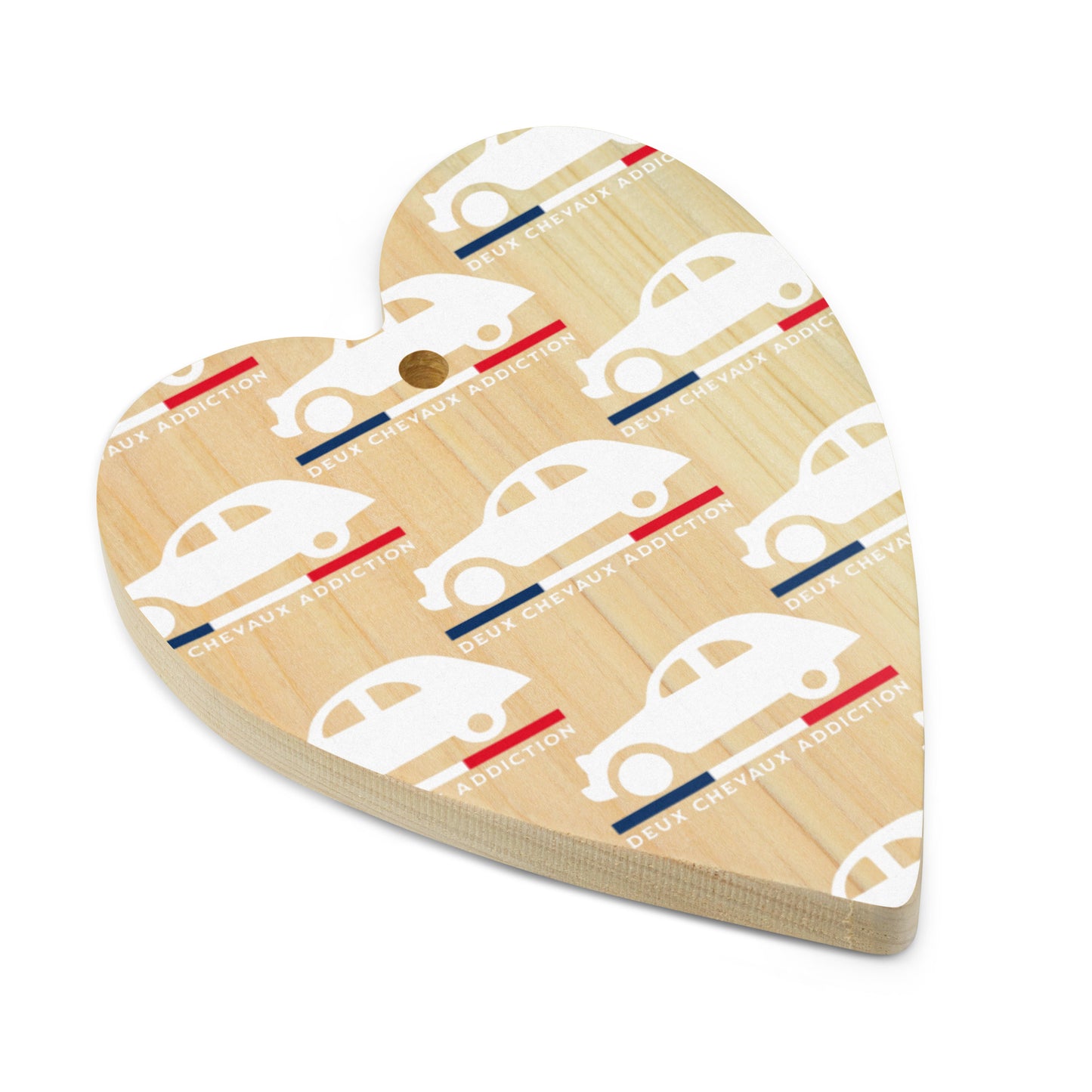 🎄 Wooden Christmas ornament "Deux Chevaux Addiction" | Citroën 2CV