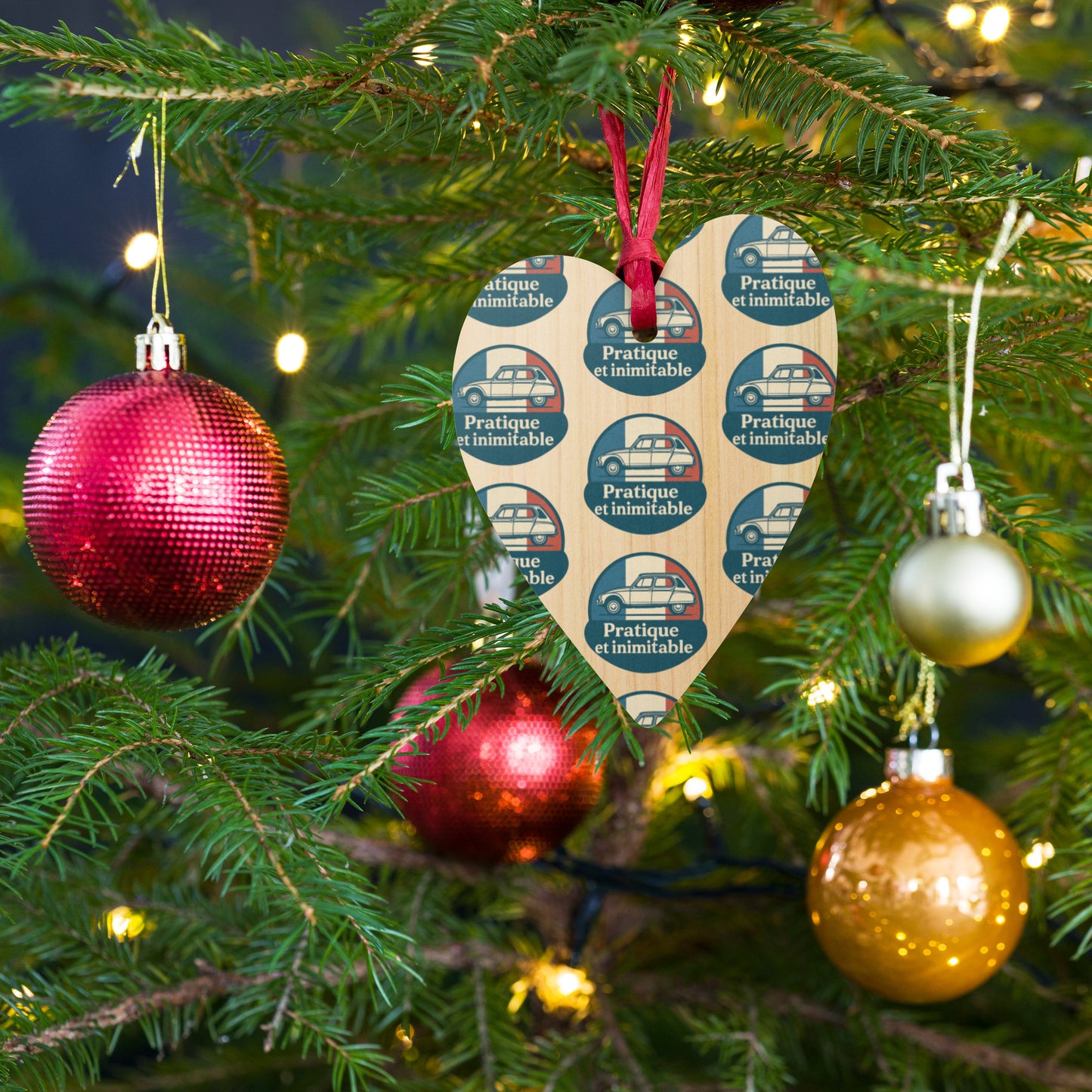 Citroën Dyane Wooden Christmas Ornament – Practical, Unique & Full of French Christmas Spirit