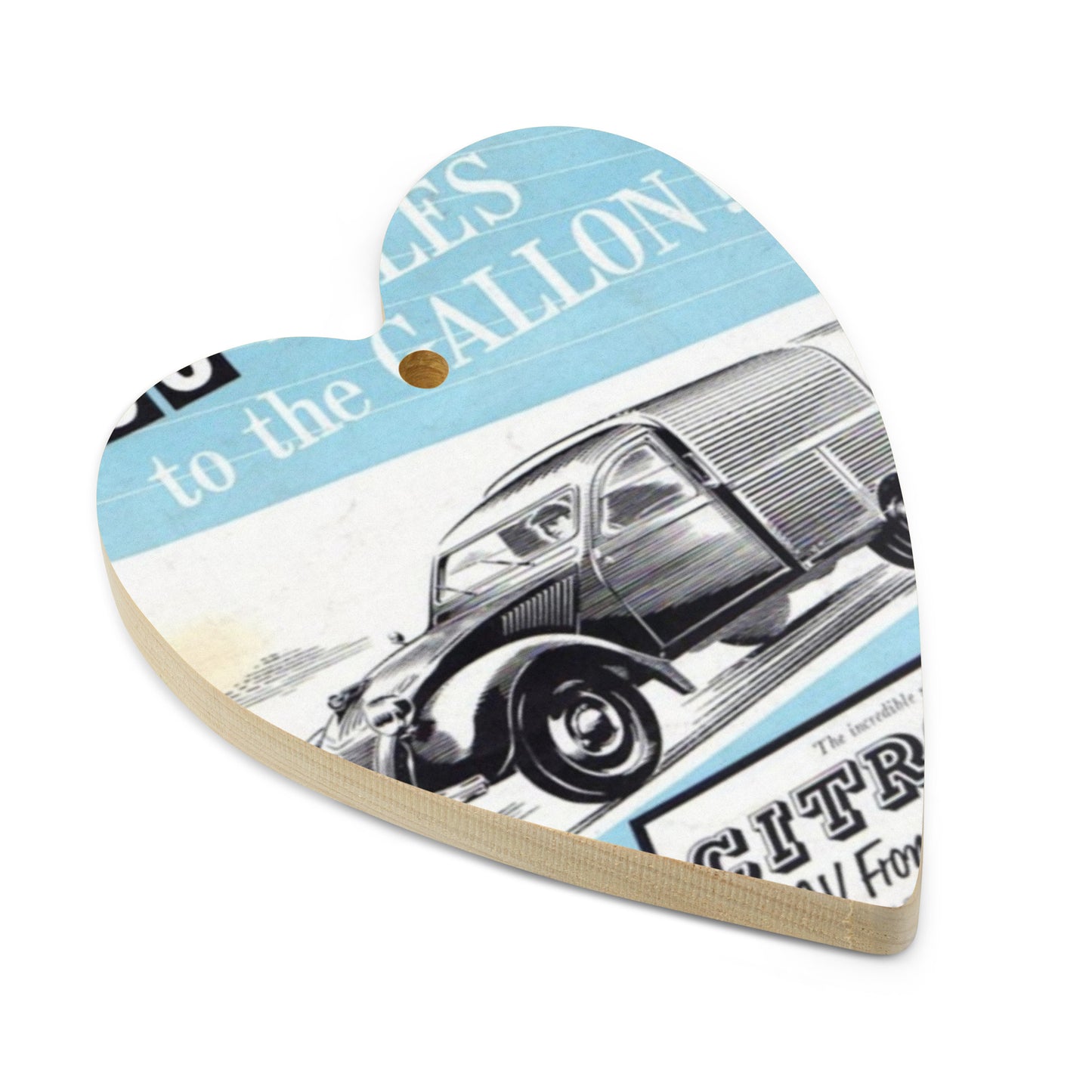 Wooden Ornament – Citroën 2CV Fourgonnette Retro Design