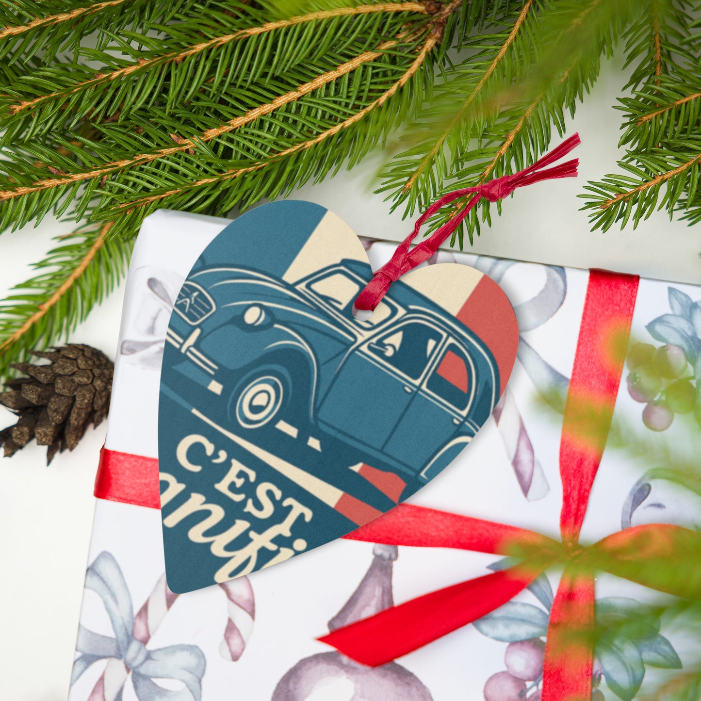 Wooden Ornament "Deuchiste Pur Jus"