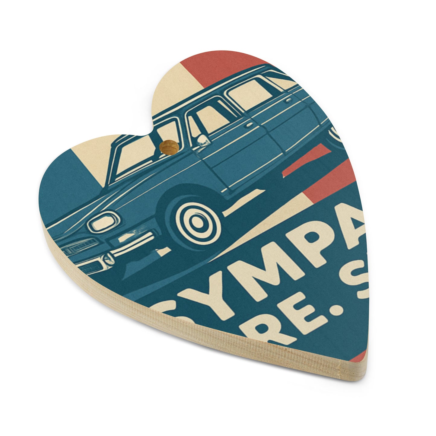 Wooden Ornament "Sympa – Citroën Ami 8"