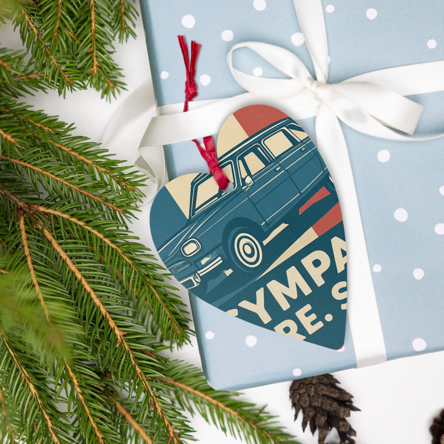 Wooden Ornament "Sympa – Citroën Ami 8"