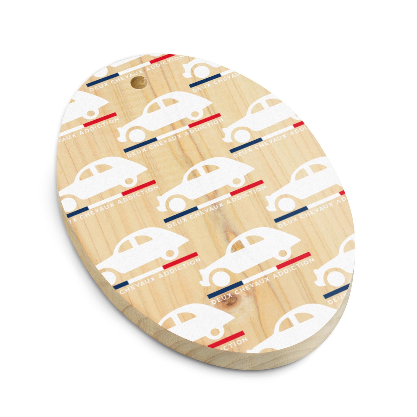 🎄 Wooden Christmas ornament "Deux Chevaux Addiction" | Citroën 2CV