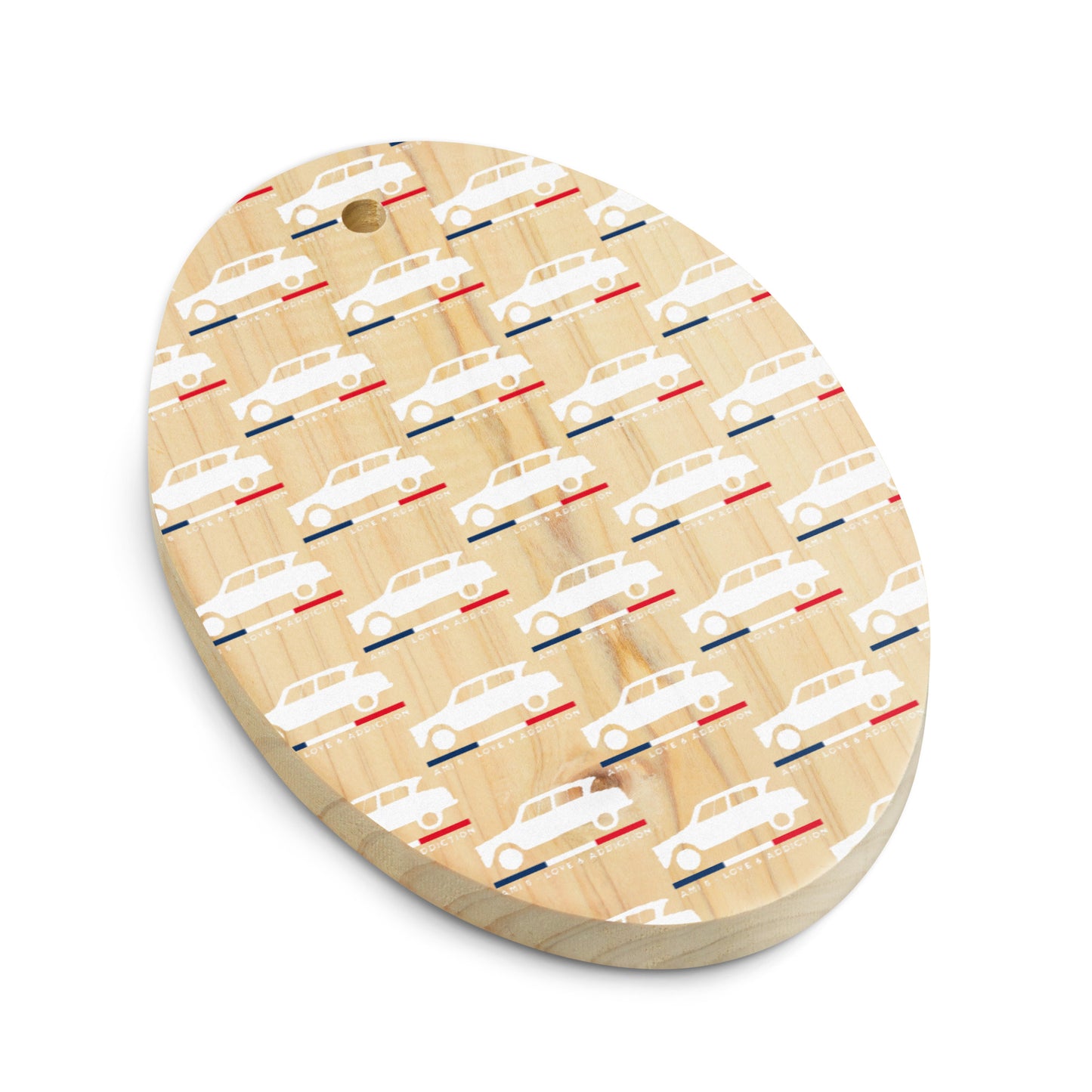 Houten Citroën Ami 6 Ornament – Franse Retrocharme voor de Feestdagen