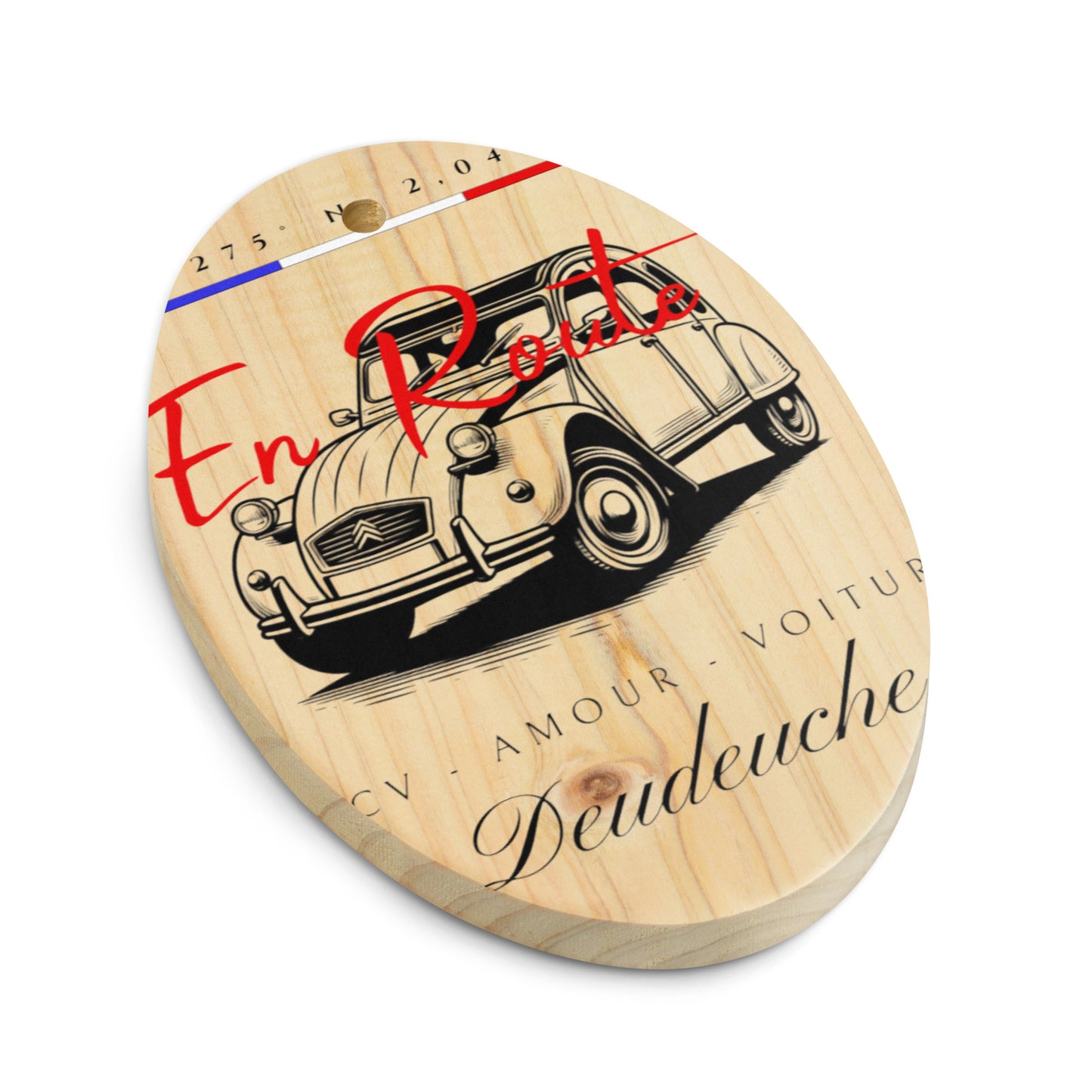 Wooden Ornament "En Route – Deudeuche"