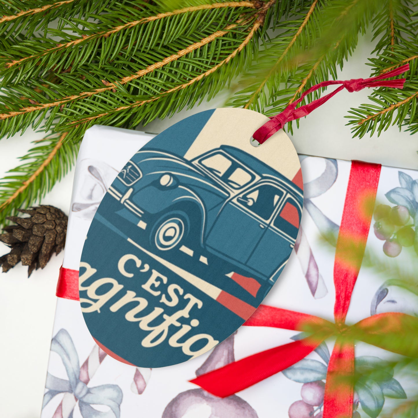 Wooden Ornament "Deuchiste Pur Jus"