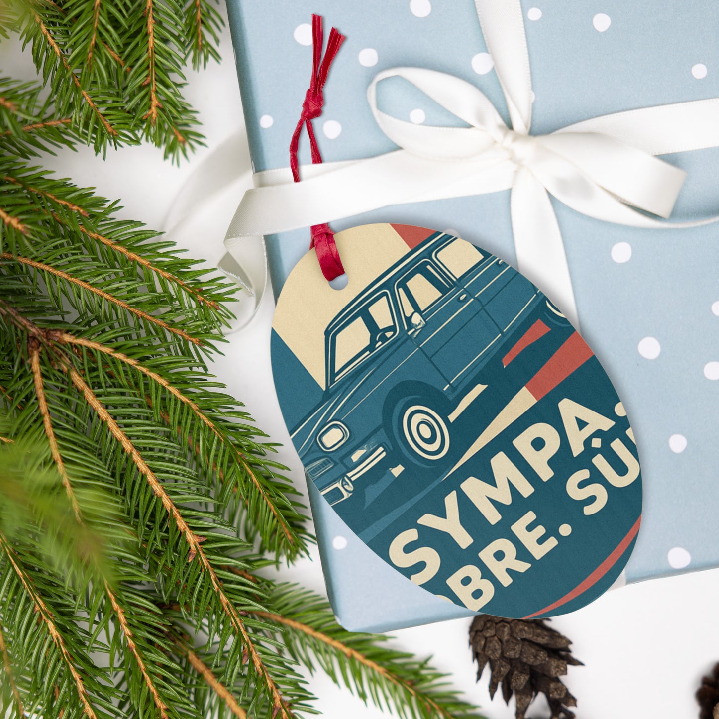 Wooden Ornament "Sympa – Citroën Ami 8"