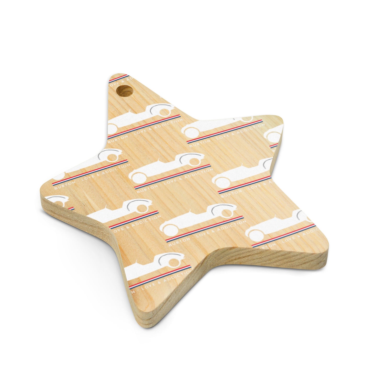 Décoration de Noël en bois Burton Sportscar – Style rétro hollandais avec charme de Noël