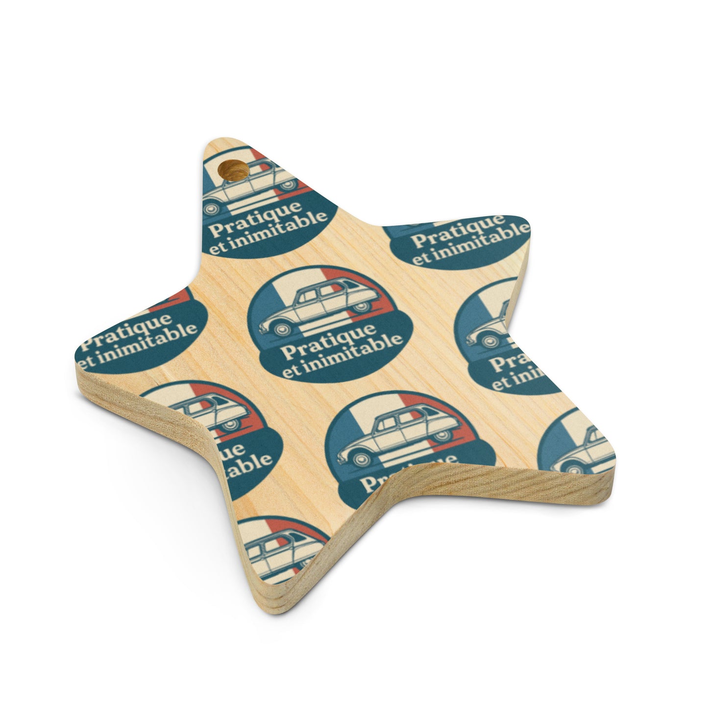 Citroën Dyane Wooden Christmas Ornament – Practical, Unique & Full of French Christmas Spirit