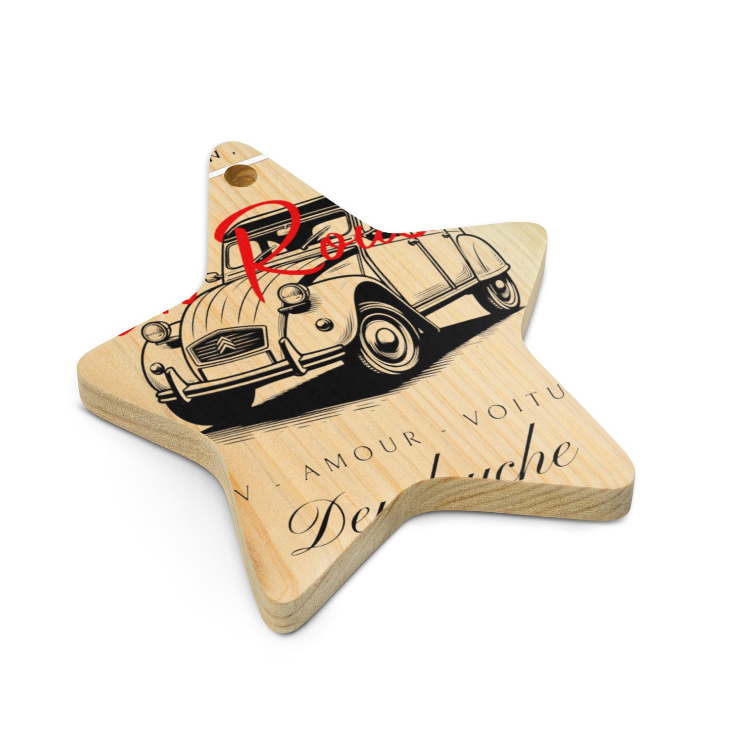 Wooden Ornament "En Route – Deudeuche"