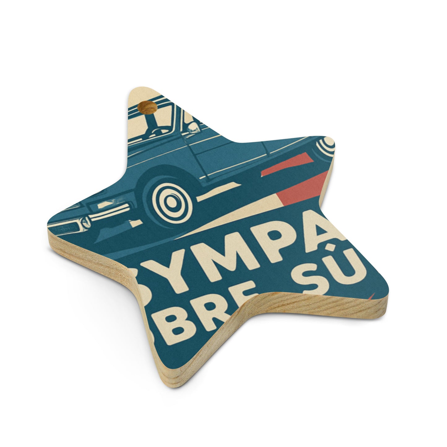 Wooden Ornament "Sympa – Citroën Ami 8"