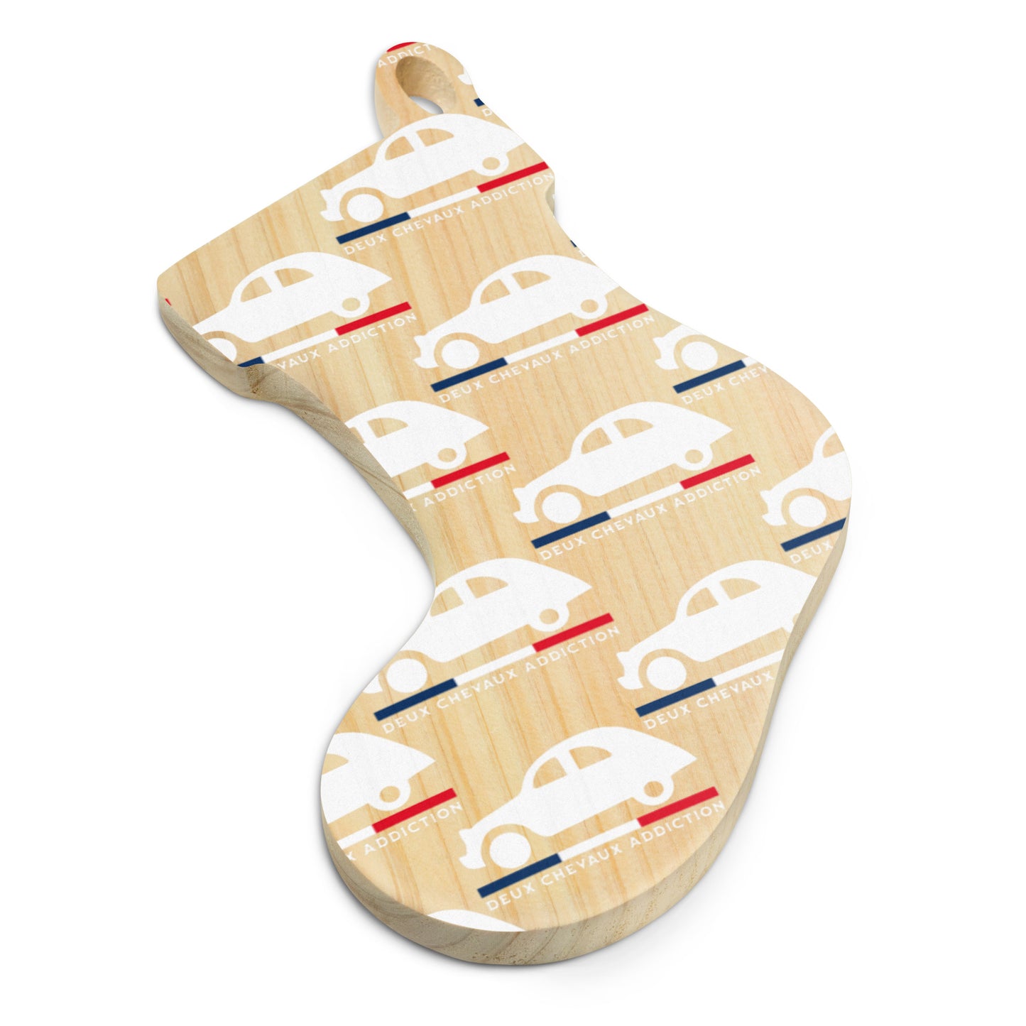 🎄 Wooden Christmas ornament "Deux Chevaux Addiction" | Citroën 2CV
