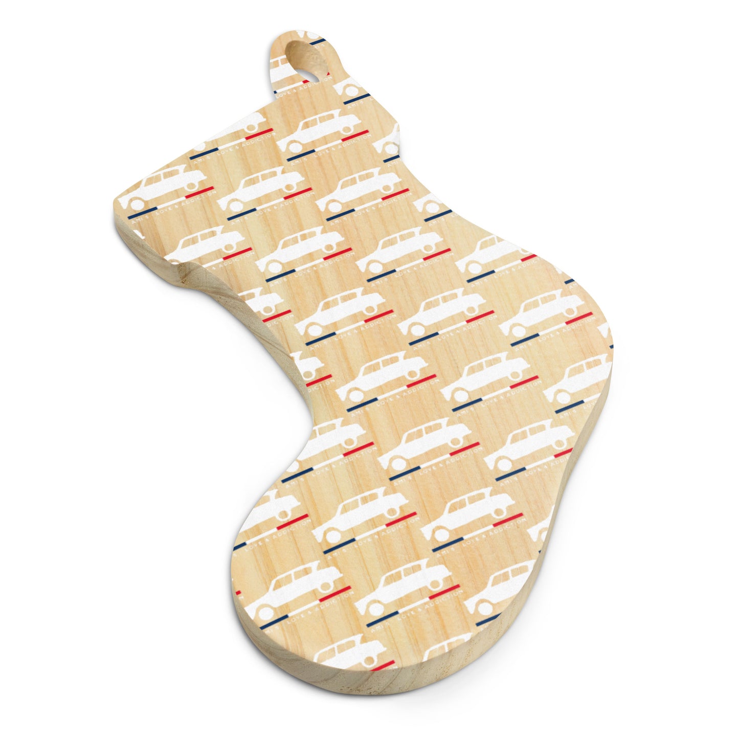 Houten Citroën Ami 6 Ornament – Franse Retrocharme voor de Feestdagen