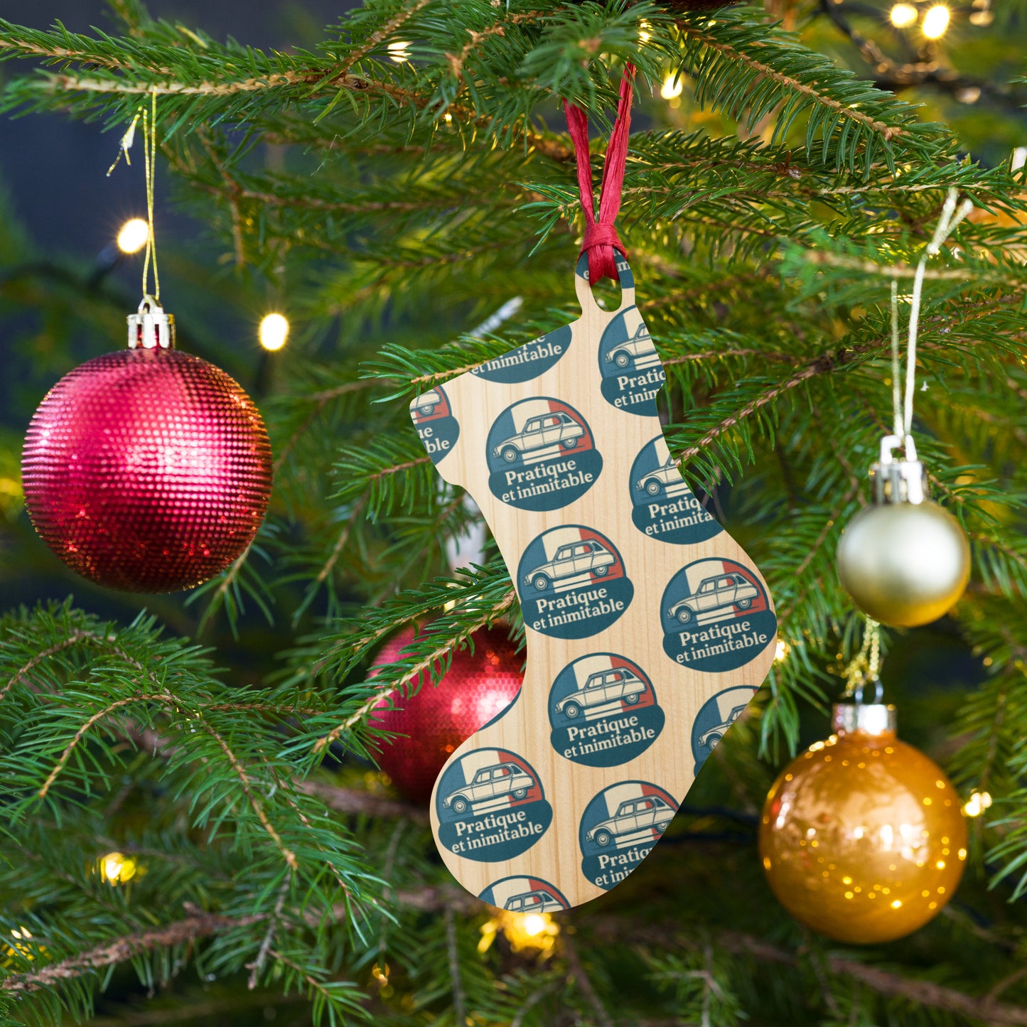 Citroën Dyane Wooden Christmas Ornament – Practical, Unique & Full of French Christmas Spirit