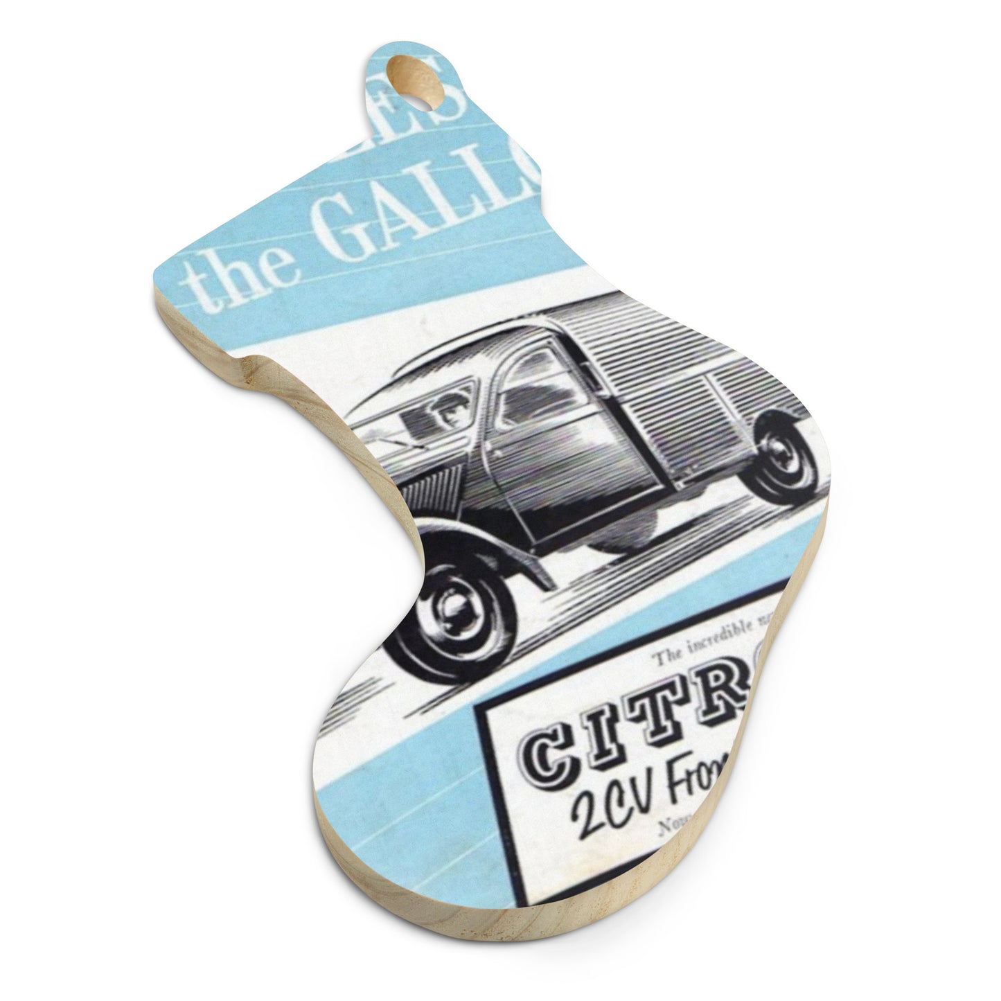 Wooden Ornament – Citroën 2CV Fourgonnette Retro Design