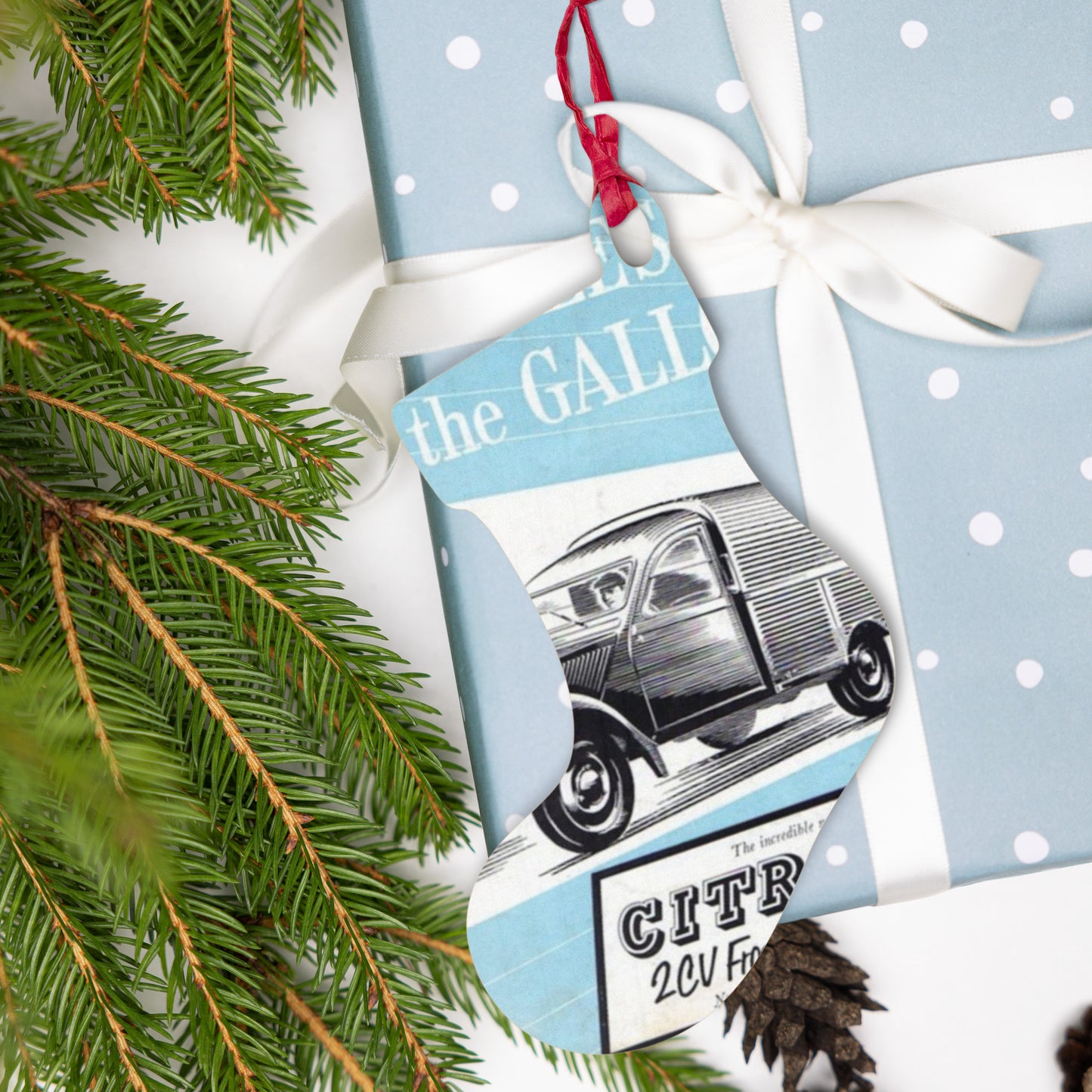 Wooden Ornament – Citroën 2CV Fourgonnette Retro Design