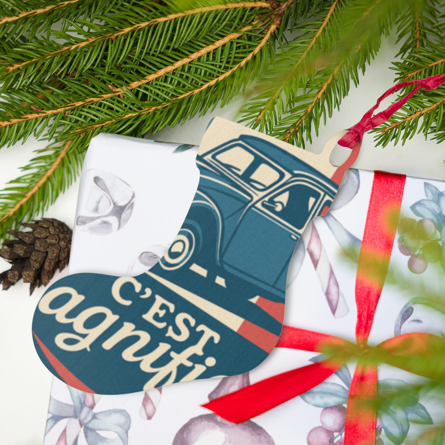 Wooden Ornament "Deuchiste Pur Jus"