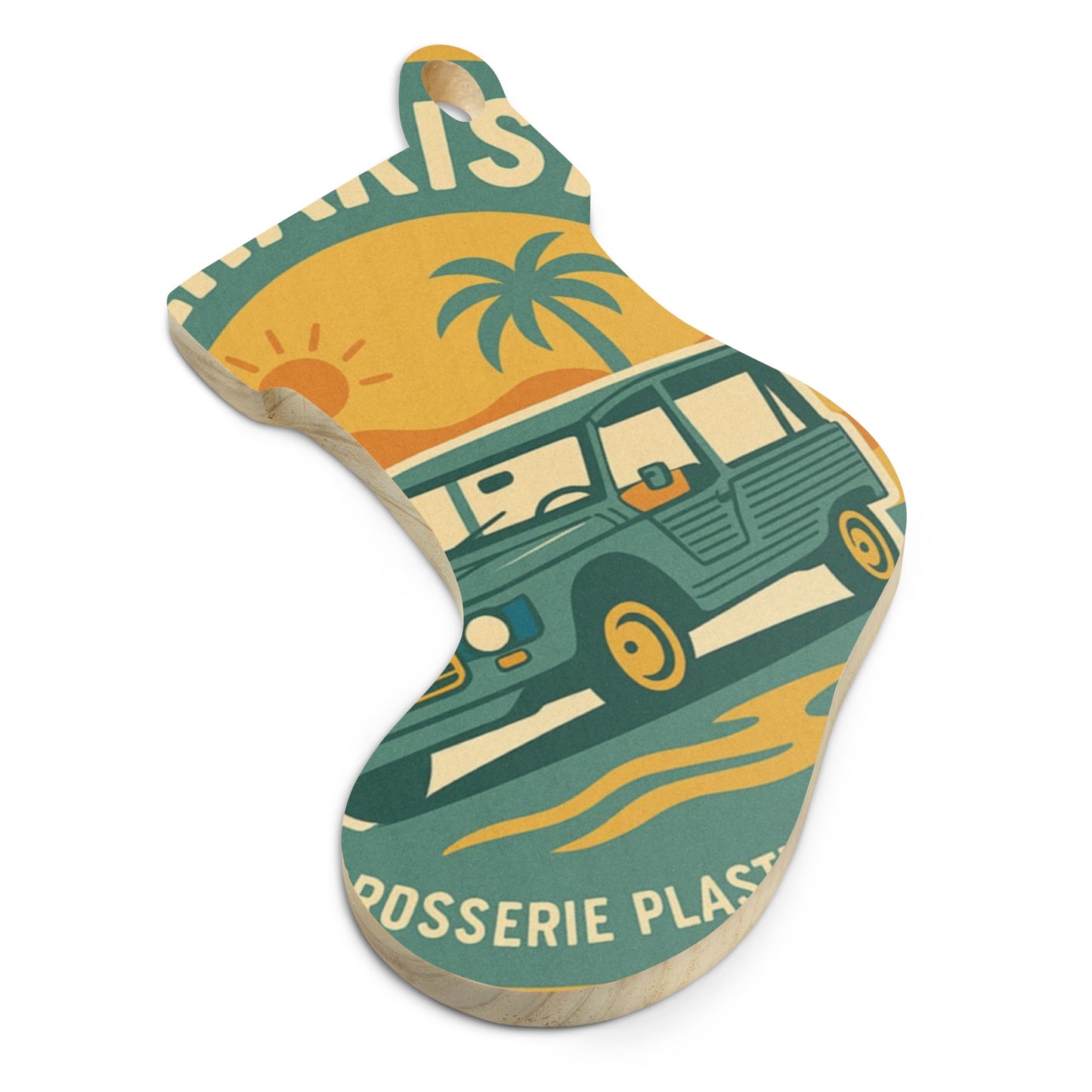 Wooden Ornament "Méhariste – Citroën Méhari"