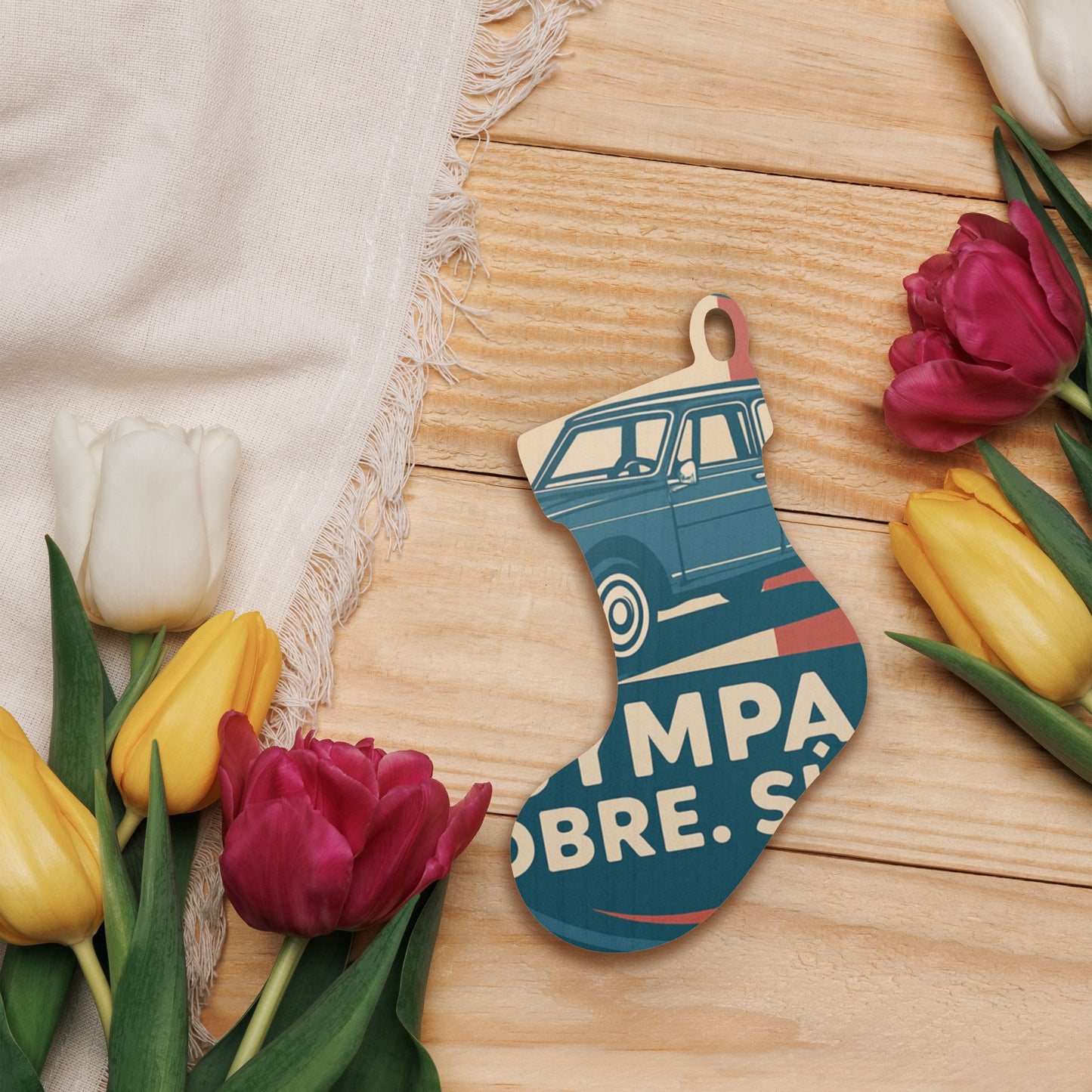 Wooden Ornament "Sympa – Citroën Ami 8"