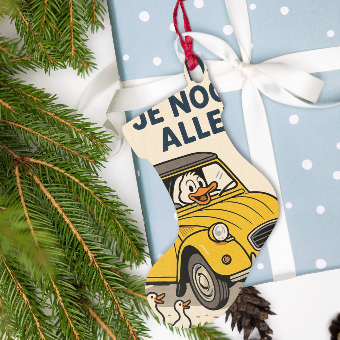 Houten Ornament "Eendje – Citroën 2CV"