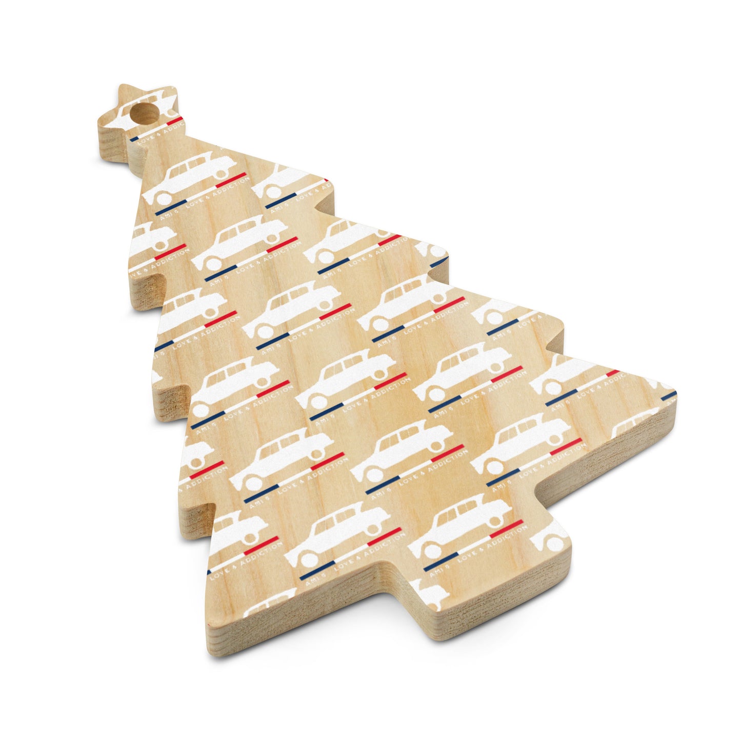 Houten Citroën Ami 6 Ornament – Franse Retrocharme voor de Feestdagen