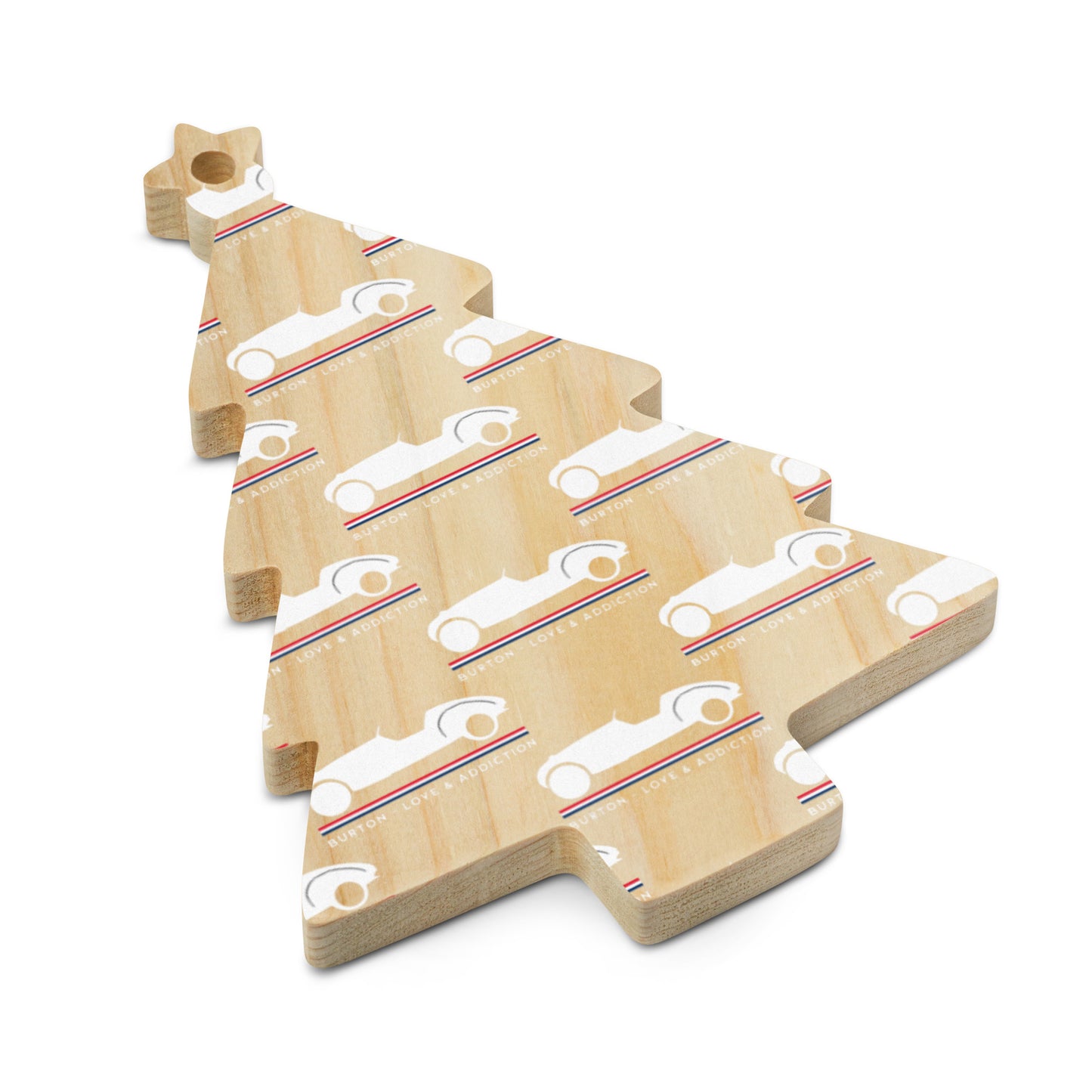 Décoration de Noël en bois Burton Sportscar – Style rétro hollandais avec charme de Noël