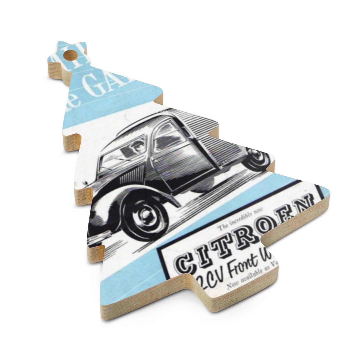 Wooden Ornament – Citroën 2CV Fourgonnette Retro Design