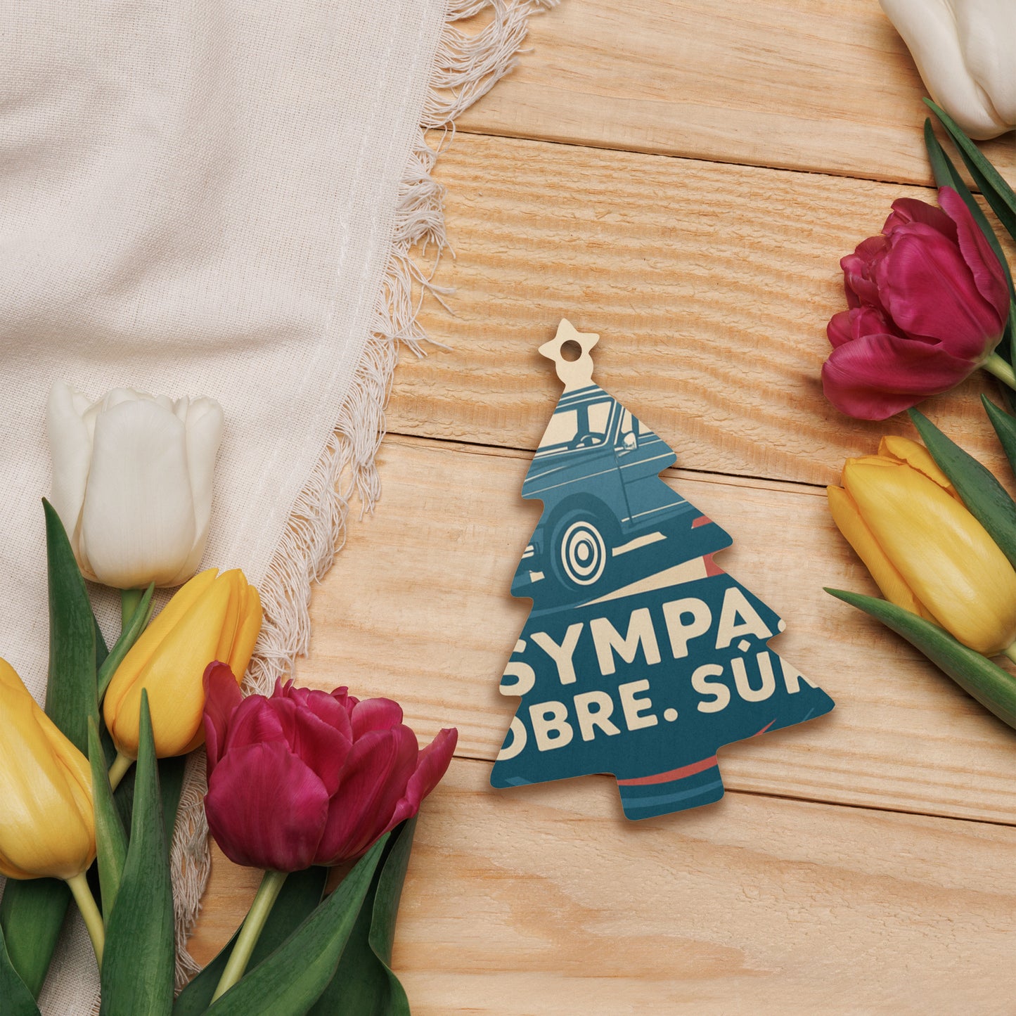Wooden Ornament "Sympa – Citroën Ami 8"