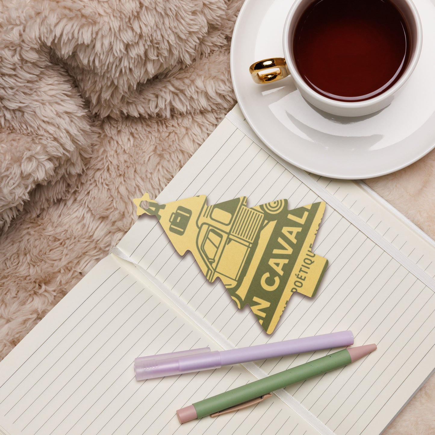 Houten (Kerst-)ornament – Citroën Acadiane Retro Design