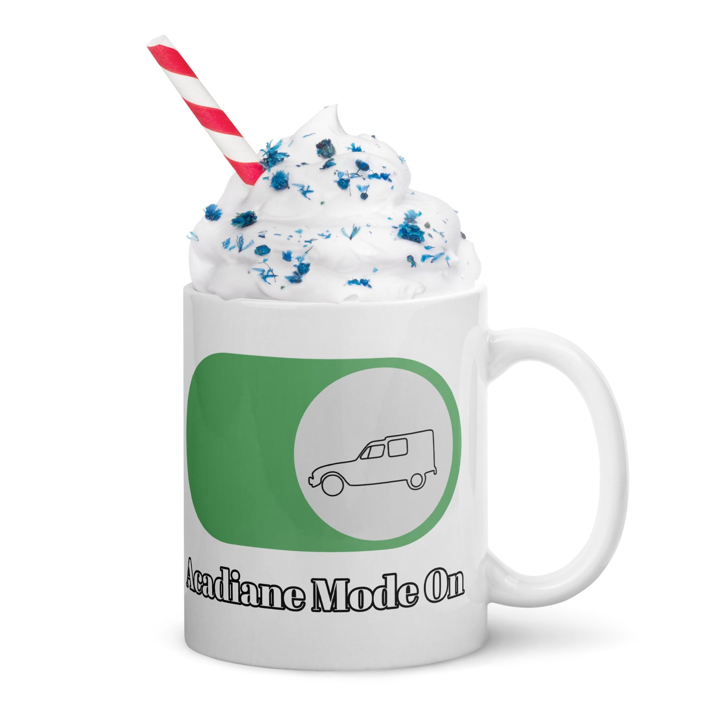Relax - Acadiane Mode On Mok (300ml) - Witte Glanzende Mok voor de Echte Citroënliefhebber!