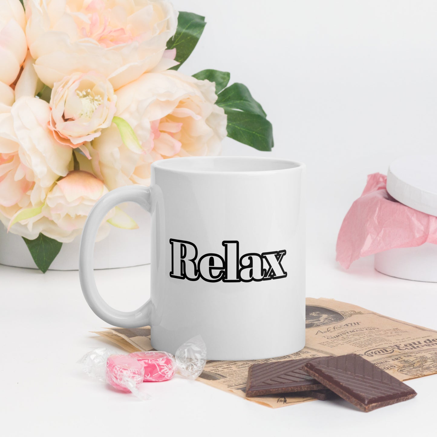 Relax - Dyane Mode On Mug (300ml) - Mug blanc brillant pour le vrai amateur de Citroën !