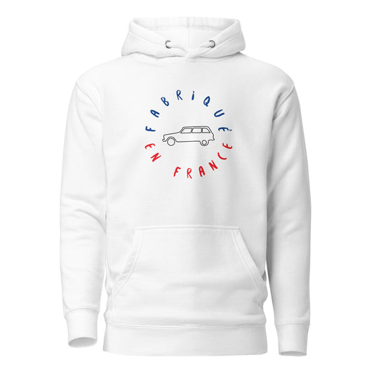 Fabriqué en France Citroën Ami8 hoodie Unisex - White