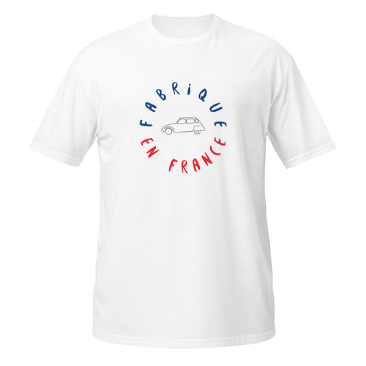 Fabriqué en France Citroën Dyane Uniseks T-shirt - Wit