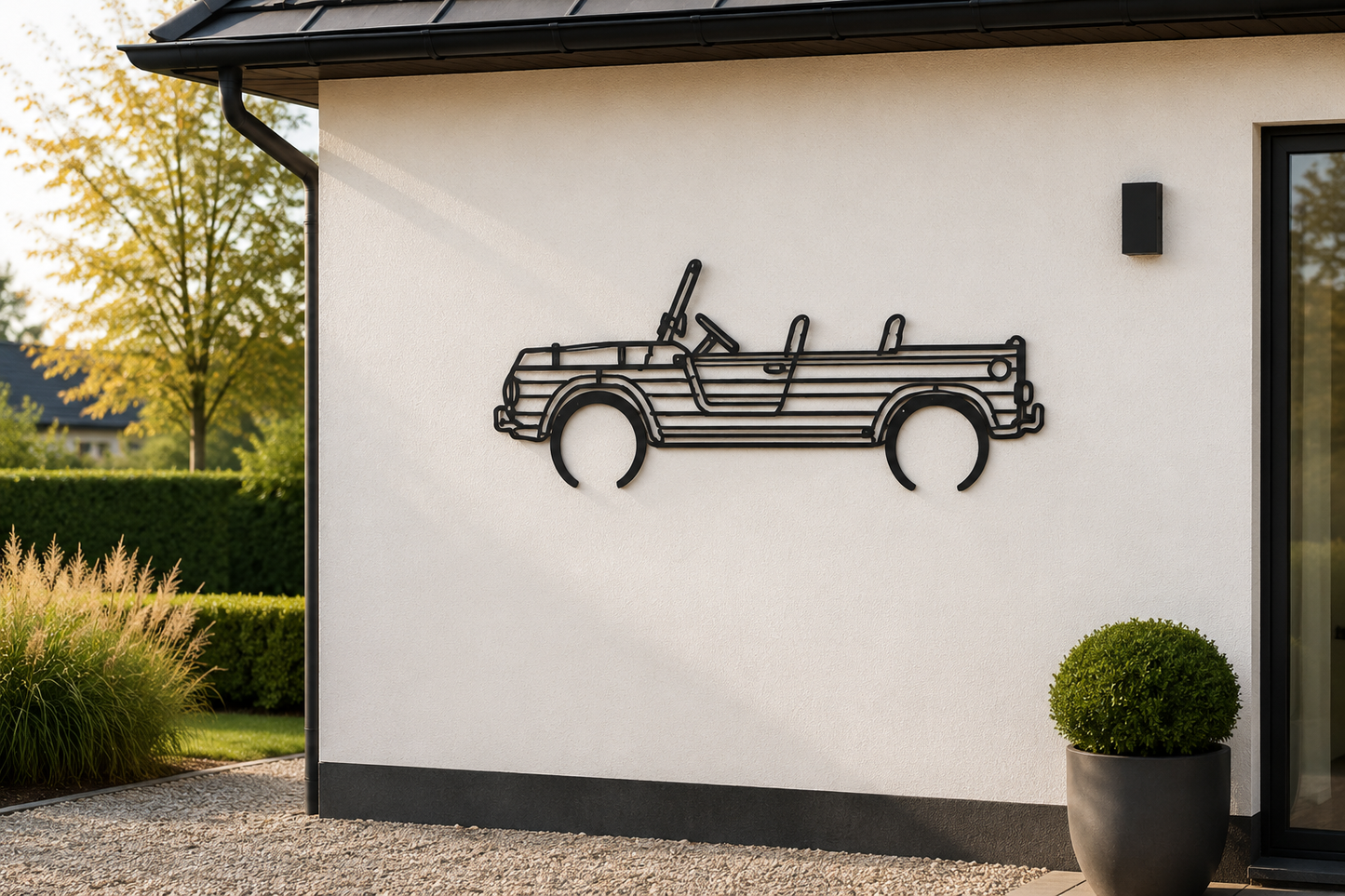Citroën Méhari Silhouette – Décoration Murale Métal