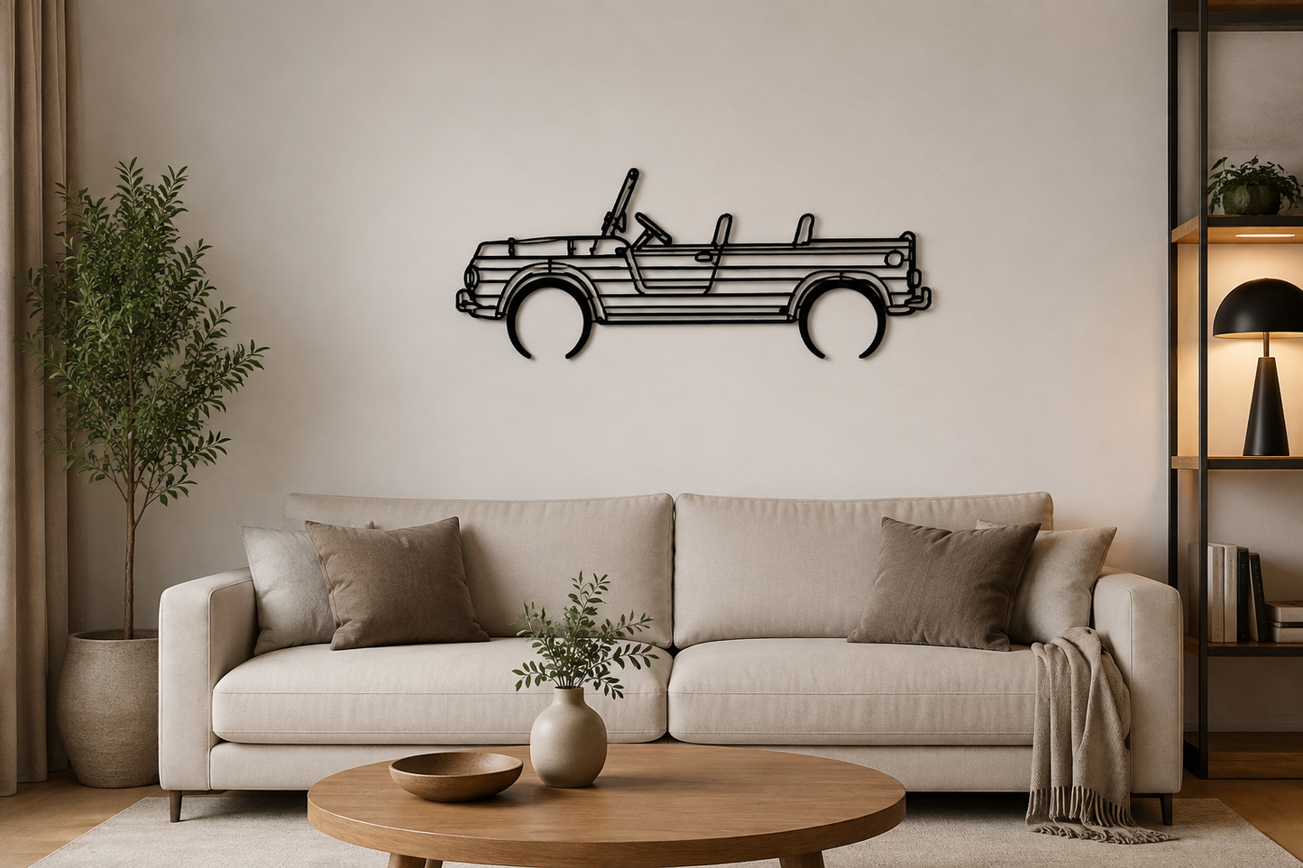 Citroën Méhari Silhouette – Décoration Murale Métal
